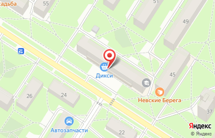 Магазин товаров для рукоделия, шитья и творчества Искусница на Ленинградской улице в Пушкине на карте