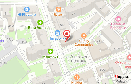 Французский культурный центр Альянс Франсез-Нижний Новгород на Ошарской на карте