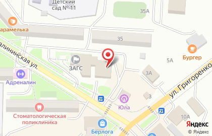Страховая компания Росгосстрах на Калининской улице на карте