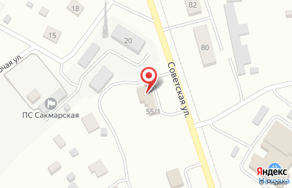 Супермаркет Пятёрочка на ​Советской, 55/1 на карте