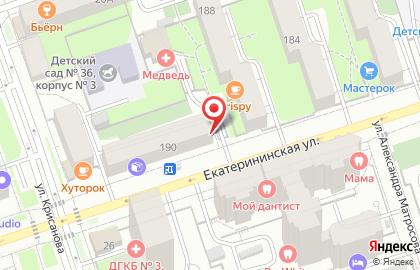 Территориальное управление Министерства социального развития Пермского края по г. Перми на Екатерининской улице на карте