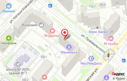 Магазин мясной продукции на Большой Очаковской улице на карте