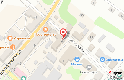 Ростелеком для дома на улице Красина на карте