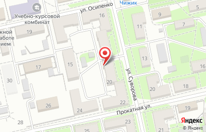 Почтовое отделение №17 на улице Суворова на карте