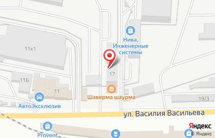 Сеть автоматов по продаже питьевой воды Живой источник на улице Васильева на карте