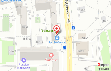 Стоматологическая клиника Gauss на Дубнинской улице на карте