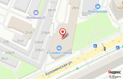 Автосалон У Сервис Плюс на Коломенской набережной на карте