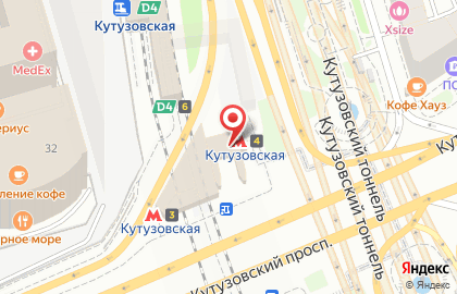 Станция Кутузовская на карте