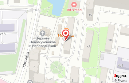 Пансионат Почта России на Южной улице на карте
