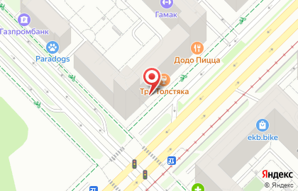 Ресторан быстрого питания Subway на улице Вильгельма де Геннина на карте