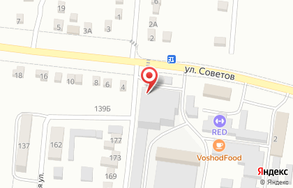 Овощной магазин на улице Советов на карте