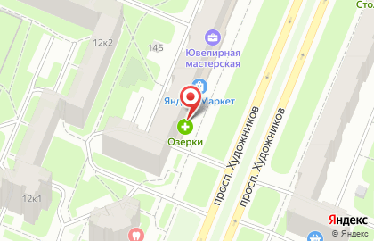 Магазин обуви Belwest на проспекте Художников на карте