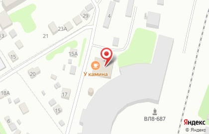 Кафе У Камина в Малоярославце на карте