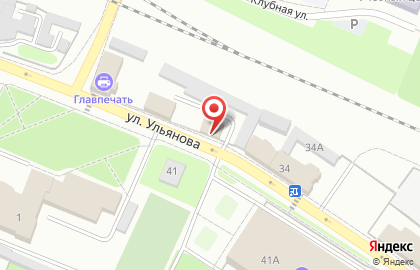 Районный отдел судебных приставов на улице Ульянова на карте
