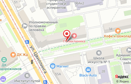 Детская городская клиническая больница №7 на улице Орджоникидзе на карте