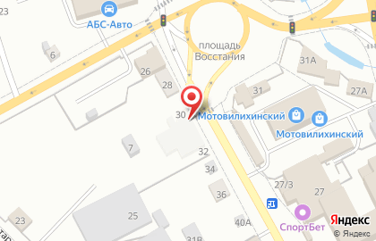 Букетная лавка в Мотовилихинском районе на карте