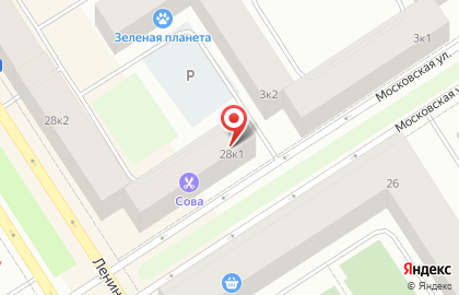 Салон красоты Сова в Центральном районе на карте