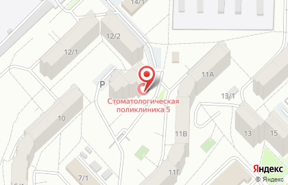 Стоматологическая поликлиника №5 на улице Маршала Жукова на карте