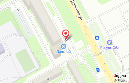 Автомагазин и автосервис Галкинский на Дальней улице на карте