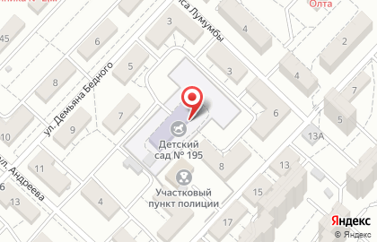 Детский сад №195 в Тракторозаводском районе на карте