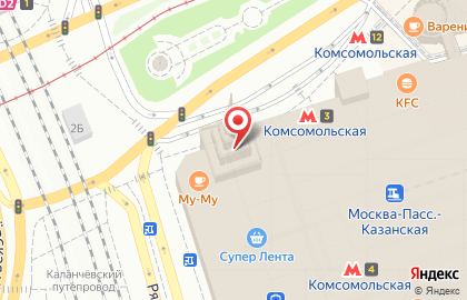 Блинная на Комсомольской площади на карте