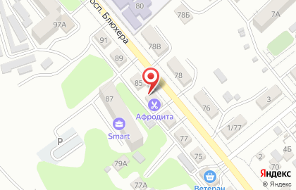 Салон красоты Афродита во Владивостоке на карте
