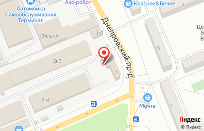 Торговый дом Восток в Днепровском проезде на карте