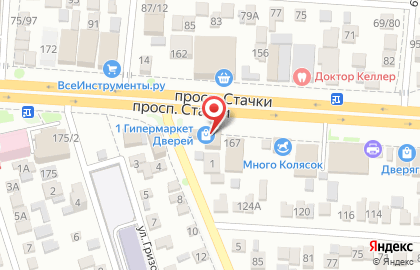 1 гипермаркет дверей в Ростове-на-Дону на карте