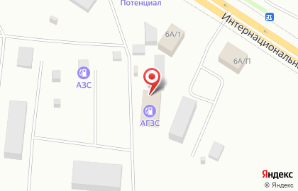 АГЗС на Интернациональной улице на карте