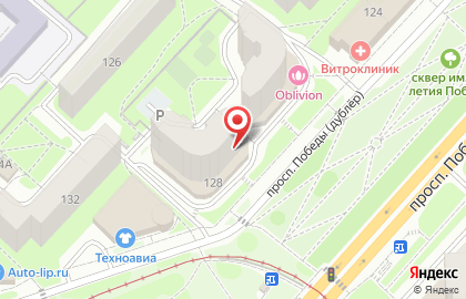 Обувной двор на проспекте Победы на карте