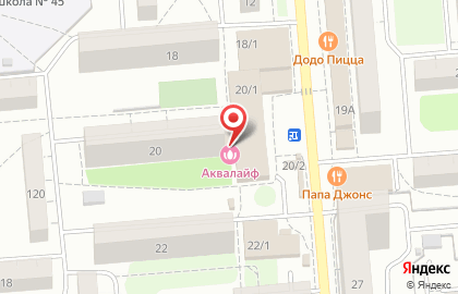 Сауна Аквалайф на площади Карла Маркса на карте