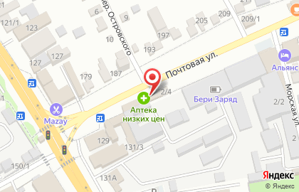 Мини-маркет Малинка в Центральном районе на карте