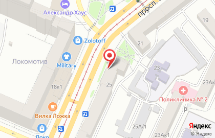 Клинико-диагностическая лаборатория KDL в Железнодорожном районе на карте