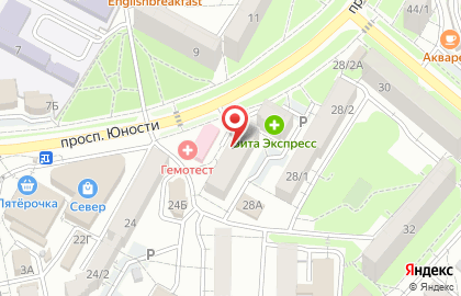Центр декора и развлекательных услуг Весёлая затея на проспекте Юности на карте