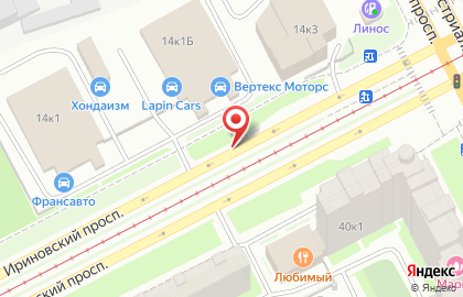 Тхэквондо ВТФ, Санкт-Петербург на Ириновском проспекте на карте