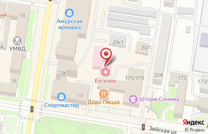 Медицинский центр Евгения в Благовещенске на карте
