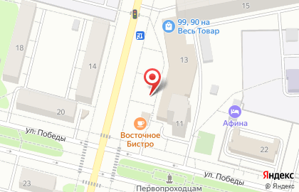 Магазин фруктов и овощей на улице Курчатова на карте