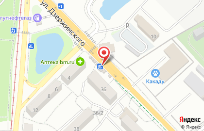 Продовольственный магазин На Дзержинского на карте