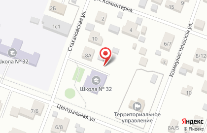 Родниковская средняя общеобразовательная школа №32 на Центральной улице на карте