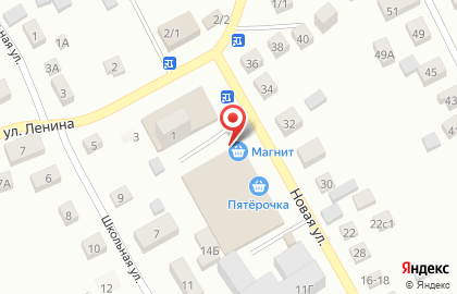 Супермаркет Магнит на Новой улице на карте