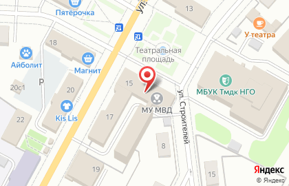 Межмуниципальное управление МВД РФ по Новоуральскому городскому округу и муниципальному образованию Поселок Уральский на карте