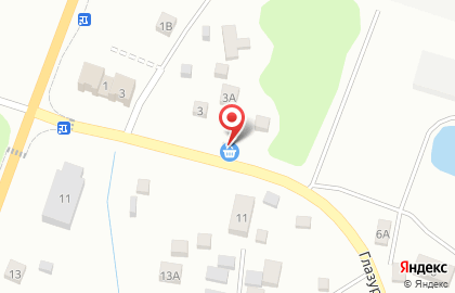 Продовольственный магазин на Окружной улице на карте