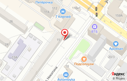 Киоск по продаже фруктов и овощей в Новосибирске на карте