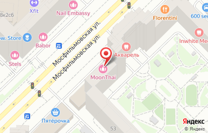 Салон мебели Giulia Novars на Мосфильмовской улице на карте