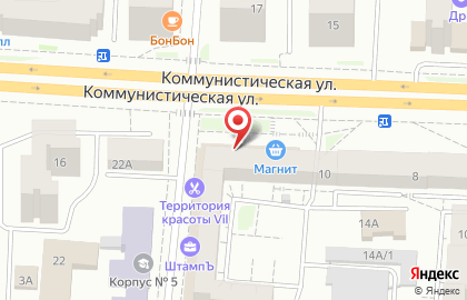 Производственная компания Печати5 на Коммунистической улице на карте