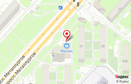 Супермаркет Магнит в Красноярске на карте