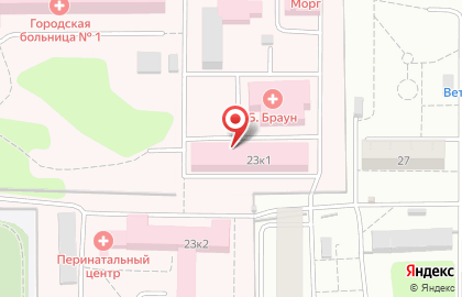 Городская клиническая больница №1 на проспекте Гагарина на карте