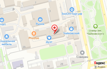 Империя люстр на улице Чайковского на карте
