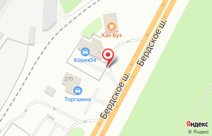 Торговая компания Сибирь Колесо на Бердском шоссе на карте