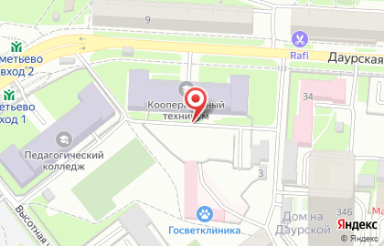 Казанский кооперативный техникум на карте